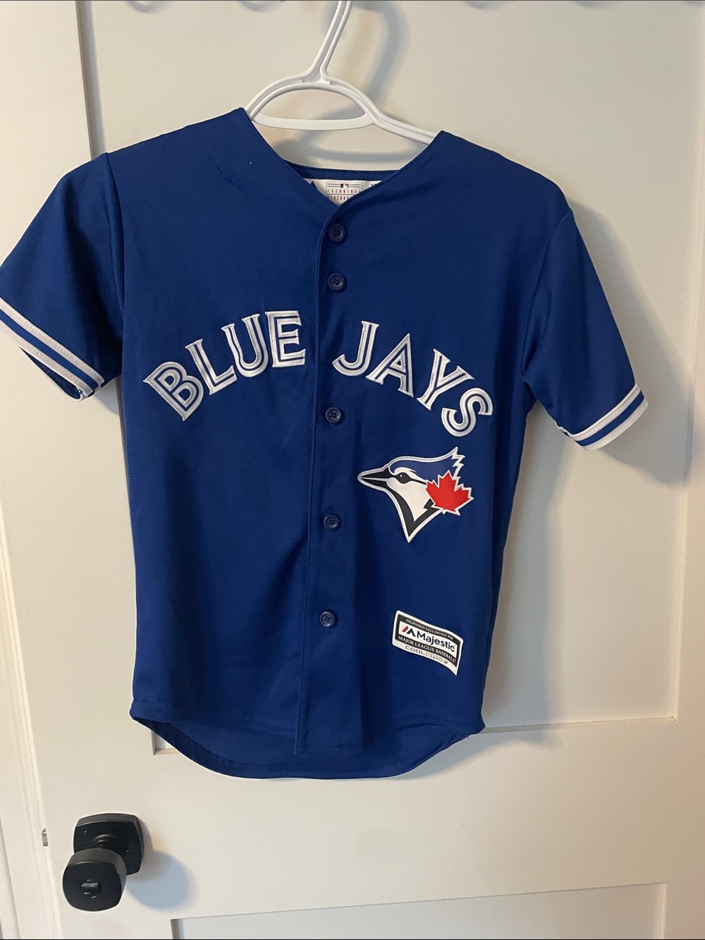 Vintage - Majestic Royal Blue Toronto Blue Jays Kids Jersey with White Trim